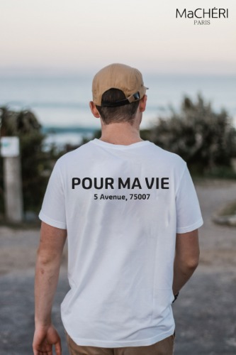 MaCHÉRI PARIS [마쉐리] 백레터링 뿌마비 티셔츠